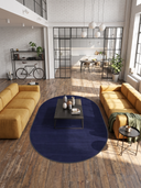 Yosun Kobalt Mavi Modern Halı