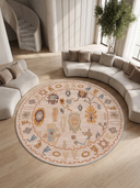 Göçebe Günlüğü Bej Kilim Desenli Halı