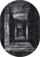 Perspektif Siyah Modern Halı