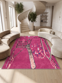 Berberi Düşü Pembe Modern Halı