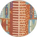 Avangard Terracotta Geometrik Halı