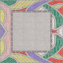 Köken Gri Kilim Desenli Halı