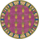Tılsım Pembe Çiçek Desenli Halı