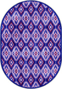 İkat Mor Kilim Desenli Halı