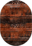 Kervan Kiremit Rengi Kilim Desenli Halı