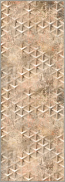 Srüktür Bej Geometrik Halı