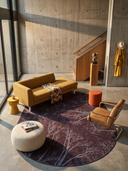 Gece Gök Kubbe Mürdüm Modern Halı