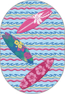 Aloha Sörf Tahtaları Genç Odası Halısı