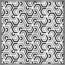 Geçme Siyah Beyaz Geometrik Halı