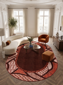Köken Kırmızı Kilim Desenli Halı