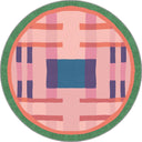 Kesişim Pembe Geometrik Halı