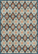 İkat Lacivert Kilim Desenli Halı