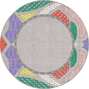 Köken Gri Kilim Desenli Halı
