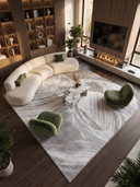 Katmanlar Açık Gri Modern Halı