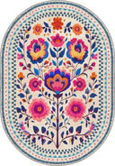 Şenlik Çok Renkli Çiçek Desenli Halı