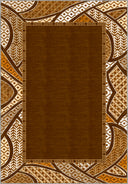 Köken Kahverengi Kilim Desenli Halı