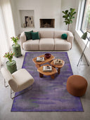 Puslu Çöl Mor Modern Halı