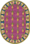 Tılsım Pembe Çiçek Desenli Halı
