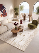 Wabi-Sabi Krem Modern Halı