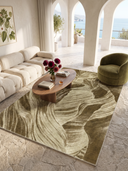 Katmanlar Sarı Modern Halı