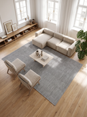 Toprak Koyu Gri Modern Halı