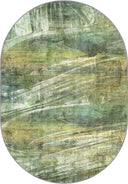 Yeşil Esinti Modern Abstract Halı