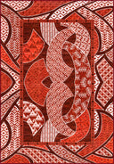 Miras Akış Kiremit Kırmızı Kilim Desenli Halı