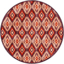 İkat Kiremit Rengi Kilim Desenli Halı