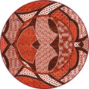 Miras Akış Kiremit Kırmızı Kilim Desenli Halı