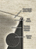 Benek Krem Modern Halı