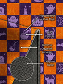 Cadılı Dama Halloween Cadılar Bayramı Temalı Halı
