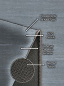 Hüzme Kül Mavisi Modern Halı