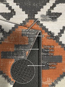Damga Kilim Desenli Halı