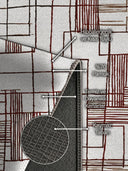 İzdüşüm Krem Geometrik Modern Halı