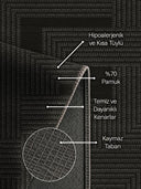 Kirkit Kahverengi Geometrik Halı