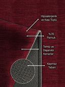 Köken Bordo Kilim Desenli Halı