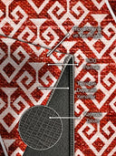 Miras Akış Kiremit Kırmızı Kilim Desenli Halı
