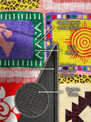 Renkli Motifler Çok Renkli Kilim Desenli Halı
