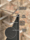 Srüktür Bej Geometrik Halı